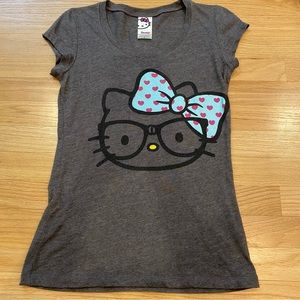 Sanrio Hello Kitty junior small grey tee shirt